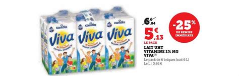 Promo Lait Uht Vitamine Mg Viva Chez U Express Icatalogue Fr