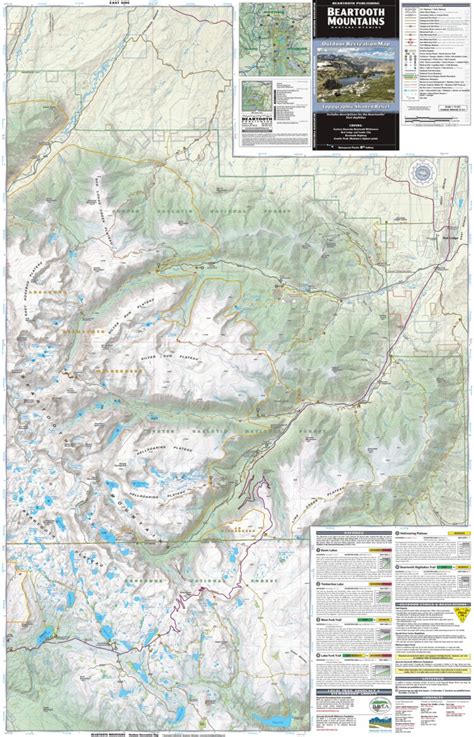 Beartooth Mountains 2021 Map by Beartooth Publishing | Avenza Maps