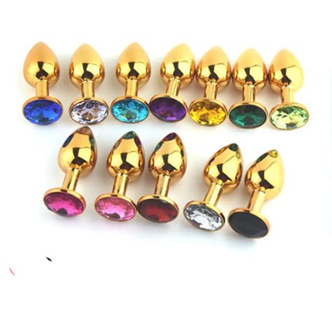 Gold Metal Mini Toys Anal Plug Booty Beads Sexo Joya De Acero Inoxidable Joyería De Sexo Joya De