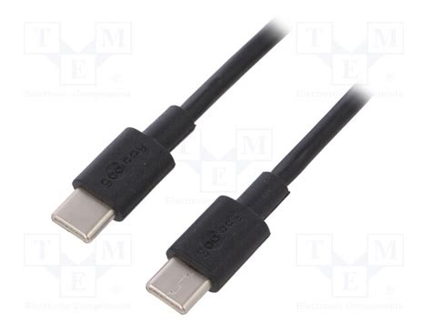 Kaapeli Usb Usb C Pistoke Molemmin Puolin M Musta