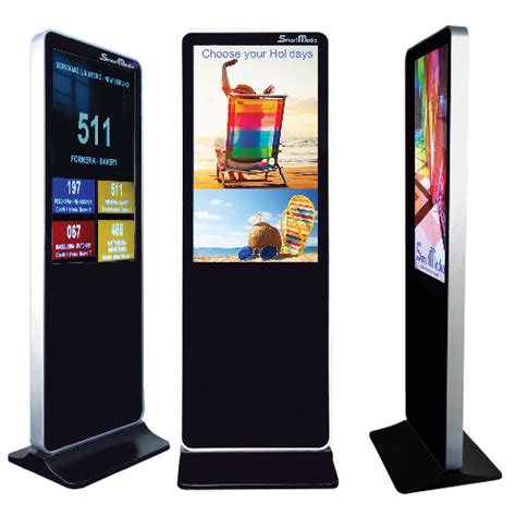 Floor Standing Vertical Tv Touch Screen Kiosk K Indoor