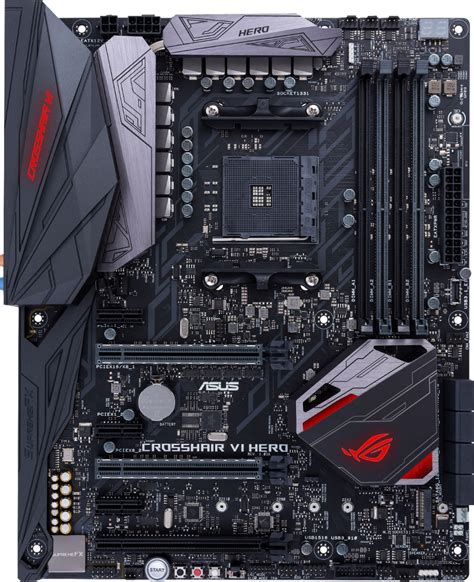 Best Buy Asus Rog Crosshair Vi Hero Socket Am4 Usb 31 Amd Motherboard With Led Lighting