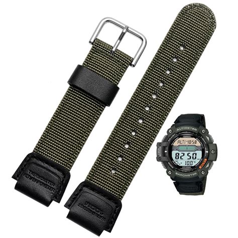 Nylon Strap Watchband For Casio SGW 300 AQW 110 SGW 400H W 735H W S200H