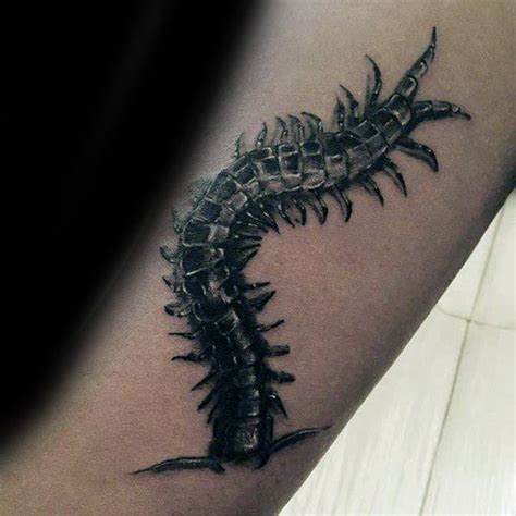 50 Centipede Tattoo Designs For Men - Insect Ink Ideas