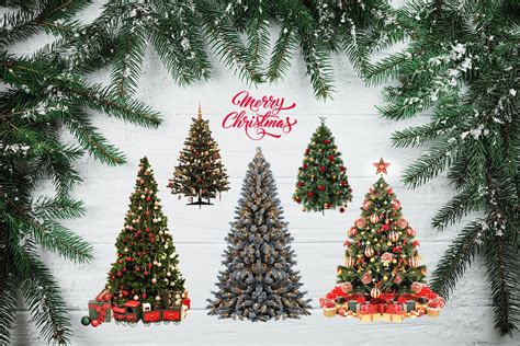 Christmas Tree Overlays Photoshop Photo Png Etsy