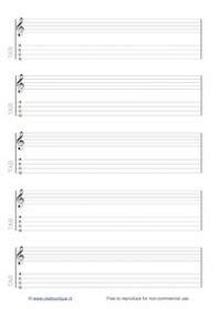 Blank Ukulele Manuscript Paper With Stave And Tab Uke Boutique