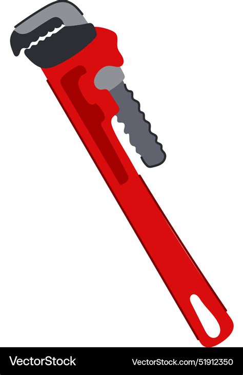 Tool Pipe Wrench Cartoon Royalty Free Vector Image