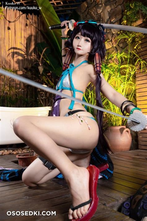 Katsushika Hokusai Fate Grand Order Kuukow Naked Cosplay Asian