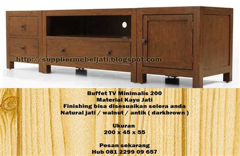 Jual Mebel Jati Buffet Tv Meja Tv Jati Minimalis Meter