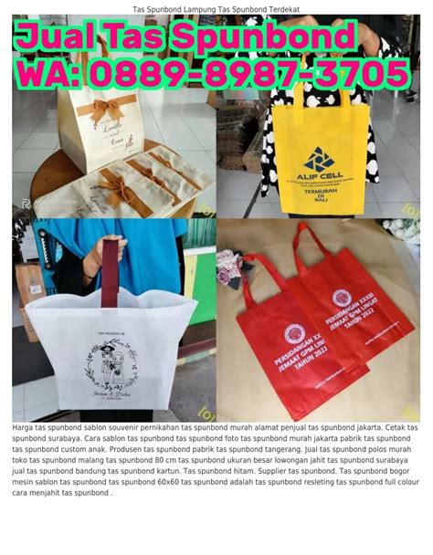 Ppt Wa Jasa Sablon Tas Spunbond Surabaya Toko Tas