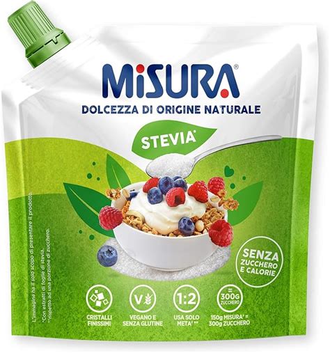 Misura Stevia Dolcificante In Cristalli Finissimi Zero Calorie Senza