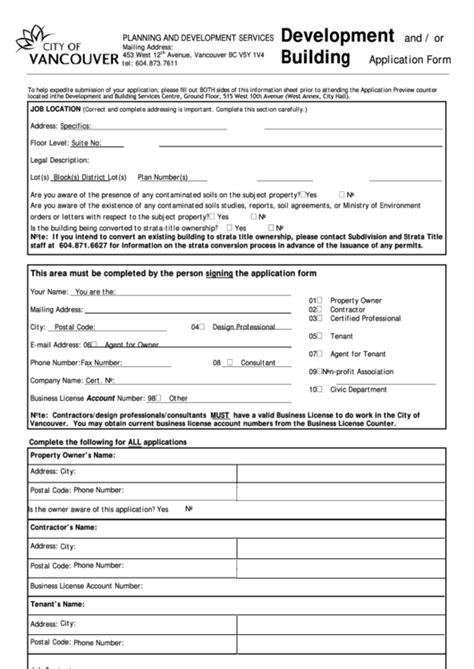 Listed Building Planning Application Form