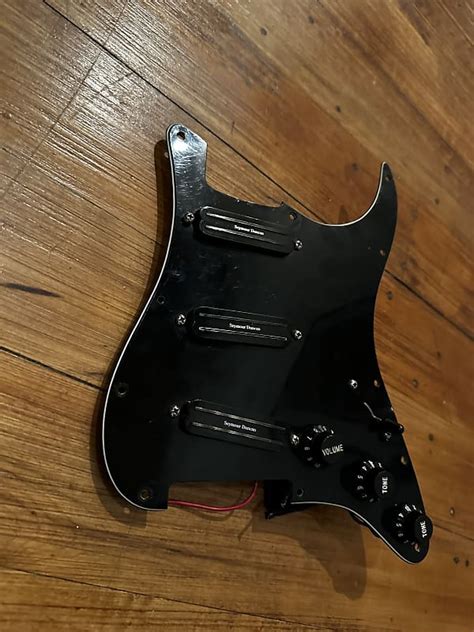 Seymour Duncan Hot Rail Prewired Pickguard Black Reverb UK