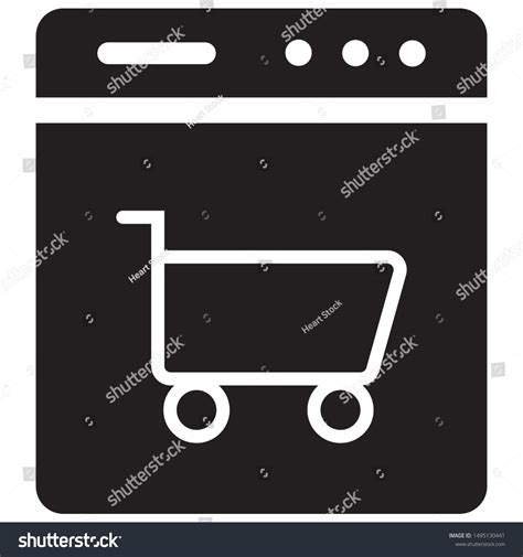 Website Icon Black Vector Illustration Stock Vector (Royalty Free ...