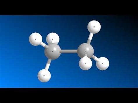 3D structure of ethane - YouTube