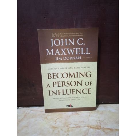 Jual Menjadi Pribadi Yang Berpengaruh John Cmaxwell Shopee Indonesia