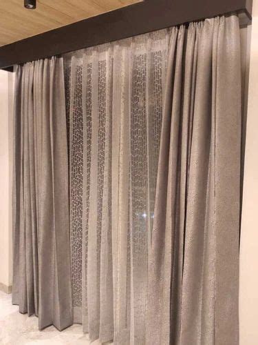 Printed Brown Polyester Net Door Curtain Size X Feet Lxw At Rs