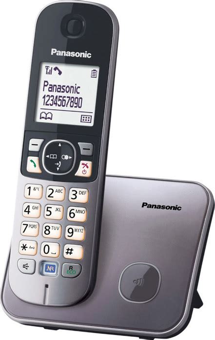 Panasonic KX TG6811 Ασύρματο Τηλέφωνο με Aνοιχτή Aκρόαση Γκρι Skroutz gr