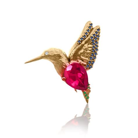 Dije de lujo Colibrí Oro 18k Joyería Flor de la Vida