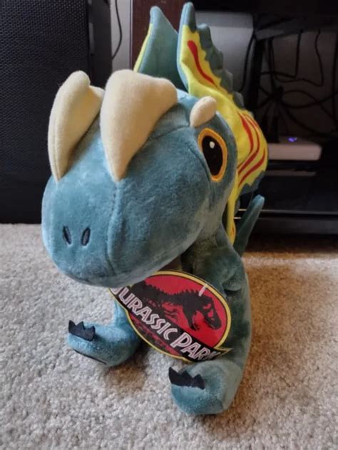 Jurassic Park Dilophosaurus Dinosaur Stuffed Plush £7 94 Picclick Uk