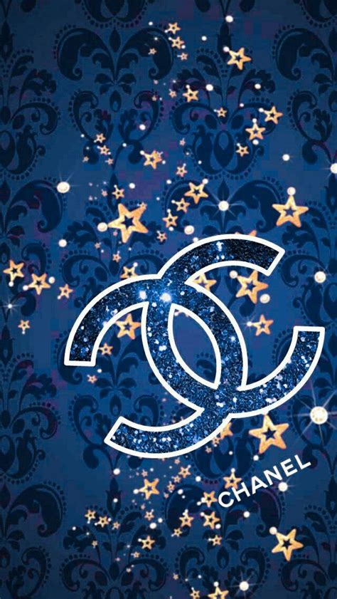 Chanel Logo Wallpaper With Gold Stars