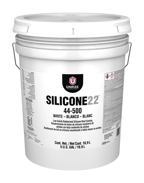 Silicone22™ Low Solid Rubberized Silicone Roof Coating White Uniflex Roof