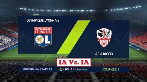 OL AC Ajaccio FIFA 22 Ligue 1 Uber Eats 2022 23 1ère Journée