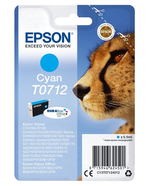 Epson Singlepack Cyan T0712 DURABrite Ultra Kaufland Sk