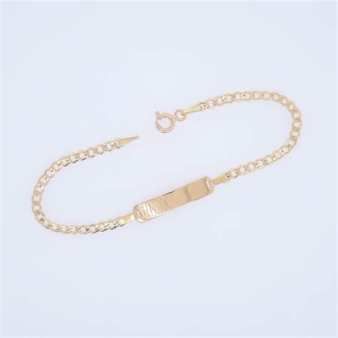 Brazalete Cm Esclava Cuban Link Mm Oro Amarillo Kts