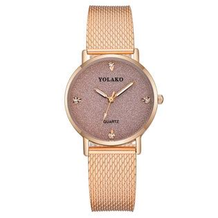 YOLAKO YK59 Women Quartz Watch Rose Gold Pink