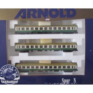 Arnold 0419 Set 3tlg Halberstädter Personenwagen 2 Klasse der DB N