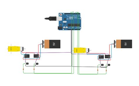 Circuit Design Puente H Tinkercad