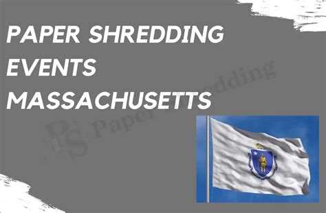 Upcoming Free Paper Shredding Events Massachusetts