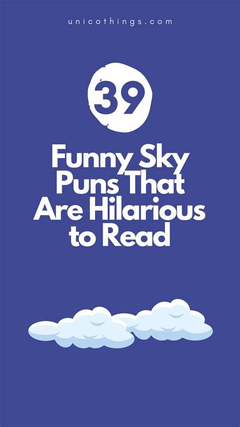 Funny Sky Puns To Make You Soar With Laughter