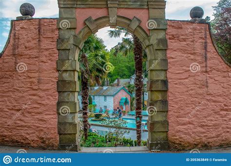 Portmeirion. stock image. Image of residence, architecture - 205363849