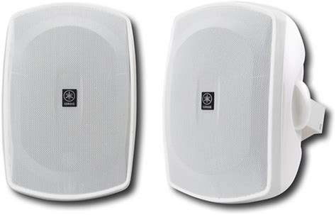 Yamaha - Natural Sound 6-1/2" 2-Way All-Weather Outdoor Speakers (Pair) - White - Sansujyuku