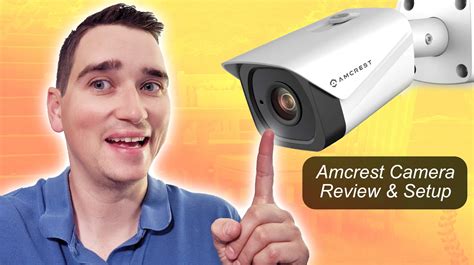 Amcrest UltraHD 4K Outdoor Bullet POE IP Camera Review Setup Nerd