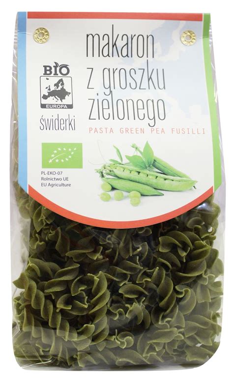 Makaron z zielonego groszku świderki BIO 250 g MAKARONY Kup teraz