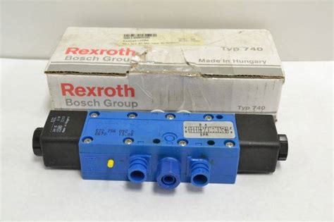 Rexroth 572 756 092 0 740 Pneumatic 24v Dc 1 4 In Npt Solenoid Valve B236153