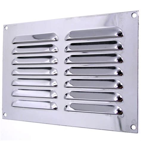 Louvre Air Vent Cover X Polished Chrome Broughtons Lighting