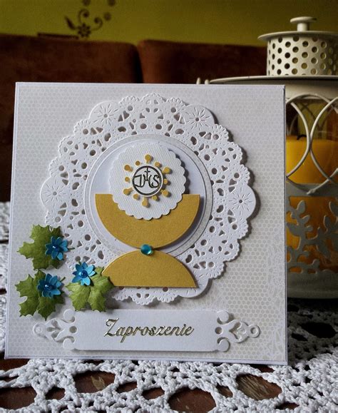 Scrapbooking inspiracje i galeria Kartki Komunijna dla chłopca