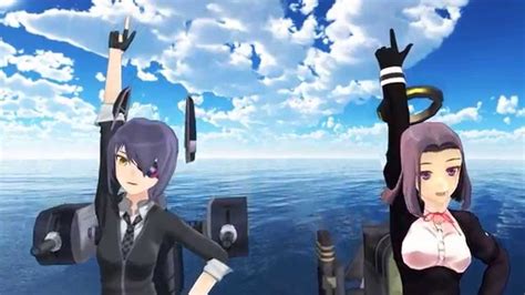 【mmd艦これ】天龍と龍田でオツキミリサイタル Youtube