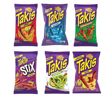 Assorted Flavors Takis Variety Pack 6 Bags Of Australia Ubuy