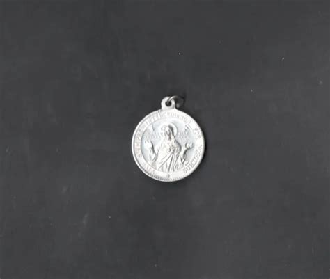 Medal Antique Del Sagrado Corazon De Jesus Medalla Utenti Antigua