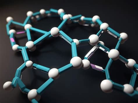 Cadena de aminoácidos y biomoléculas llamadas proteínas Foto Premium