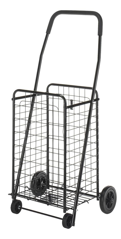 Whitmor Rolling Utility Shopping Cart, Black | Nellis Auction