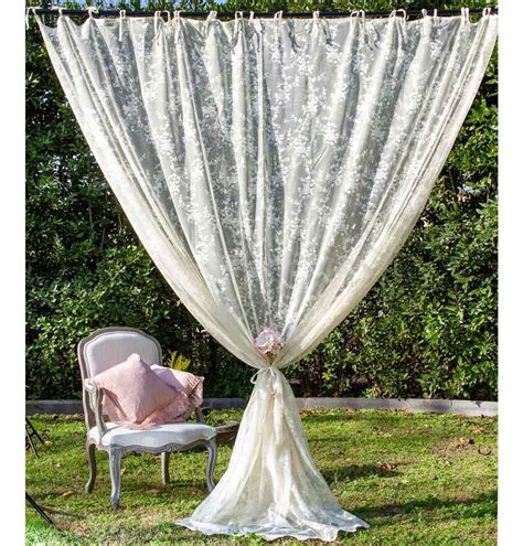 Tenda Shabby Chic In Pizzo Ciel Tendenze Shabby Chic