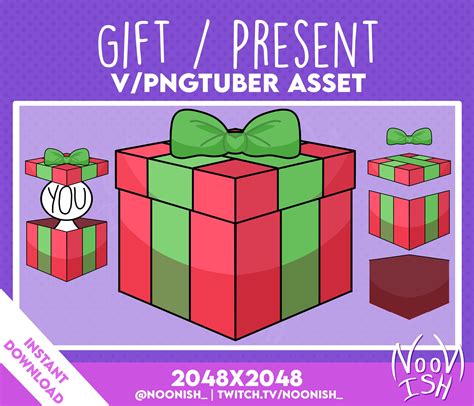 Vtuber Png Tuber Asset Gift Present Box Veadotube Discord Etsy