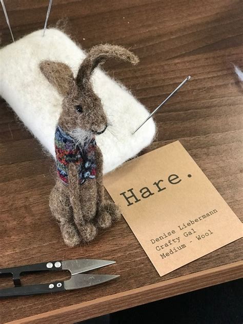 Hand Made Needle Felted Hare Etsy In 2020 Needle Felting Handmade