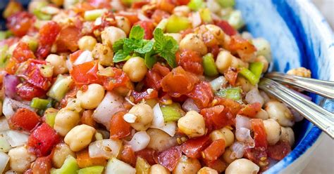 Middle Eastern Chickpea Salad Recipe Samsung Food App